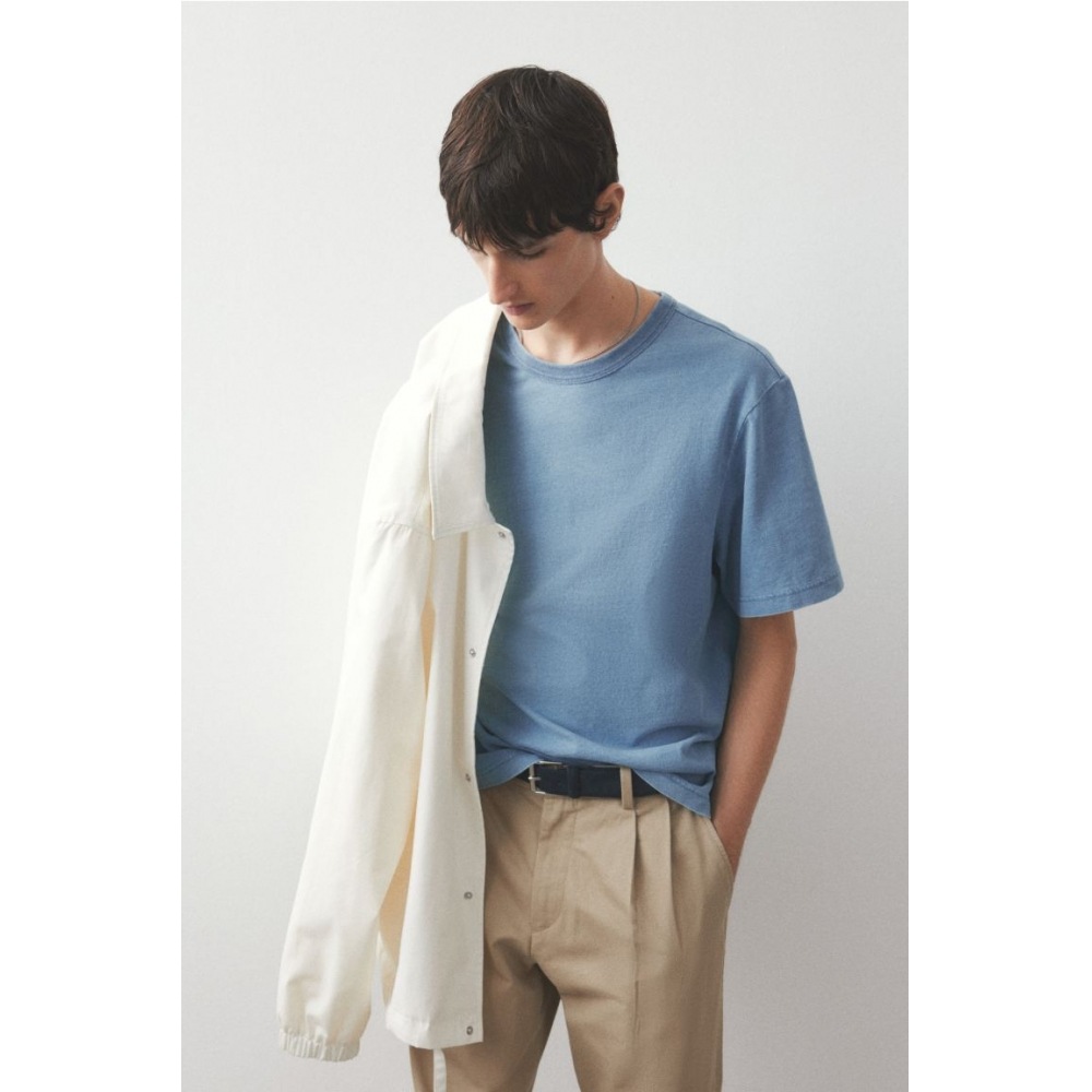 H&M レギュラーフィット T シャツブルー