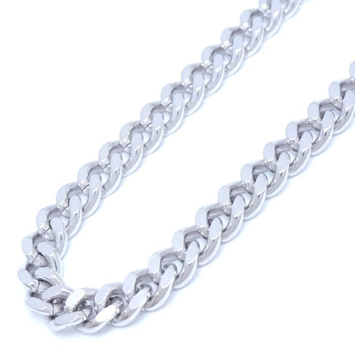 喜平ネックレス Pt850プラチナ 2面 シングル 70.5cm 75.6g/75277【中古】