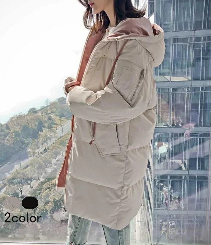 中綿ジャケットレディースダウンコートダウンジャケットロング丈コートフード付き冬服防風防寒着暖かいオシャレ長袖アウター大きいサイズ軽量 4,697円