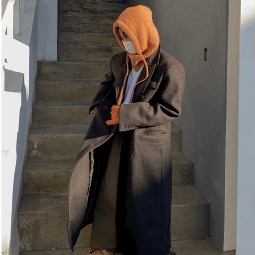 Wool long coat