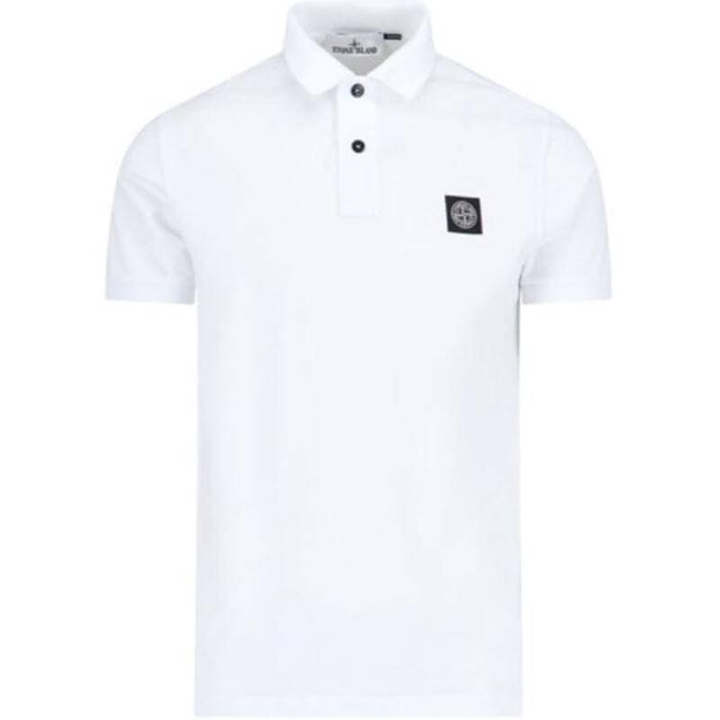 ストーンアイランド K1S1522002SC S0017 V1001 ミニワッペンロゴパッチ付きポロシャツ メンズ半袖Tシャツ