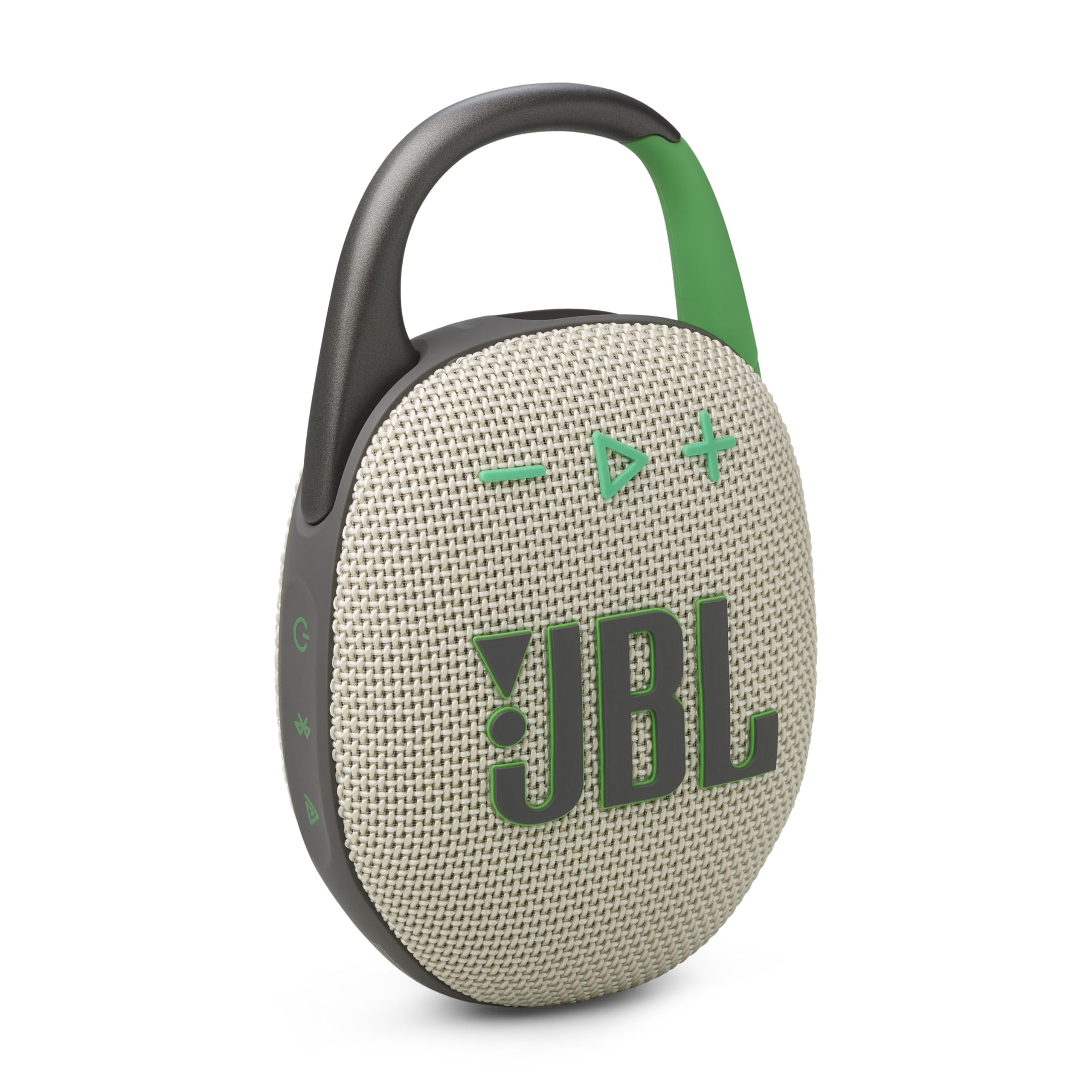 JBL CLIP5 Bluetoothスピーカー USB C充電/IP67防塵防水/アプリ対応/カラビナ構造/パッシブラジエーター搭載/ポータブル/ウインブルドングリーン JBLCLIP5SAND
