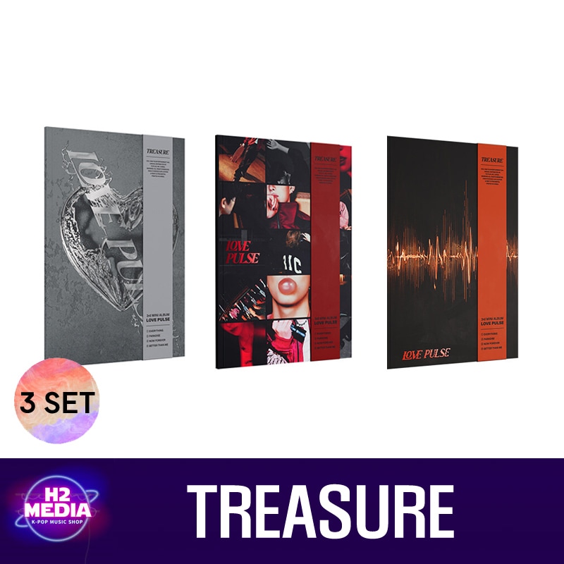 [3種 SET] TREASURE - (3rd Mini Album) [LOVE PULSE]