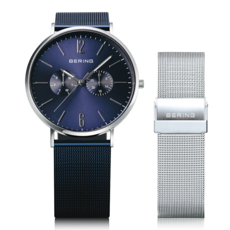 BERING 【国内正規品】Unisex Changes Mesh＆Mesh(ベルト2本セット) クオーツ ユニセックスタイプ 14240-307