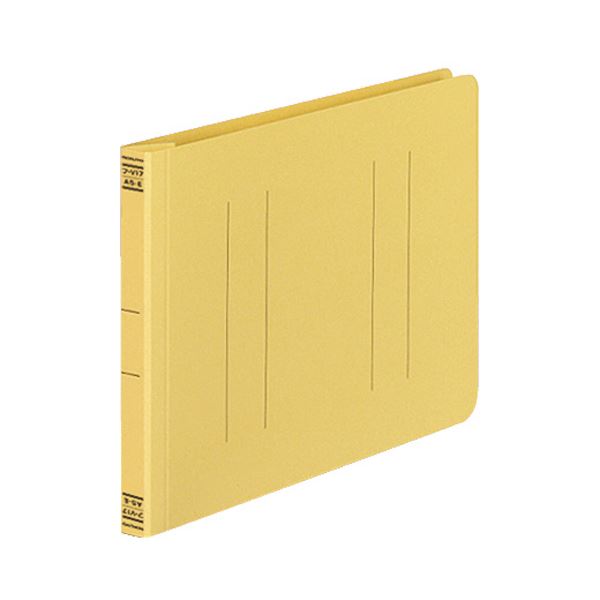 (まとめ) コクヨ フラットファイルV(樹脂製とじ具) A5ヨコ 150枚収容 背幅18mm 黄 フ-V17Y 1パック(10冊) (×10セット)
