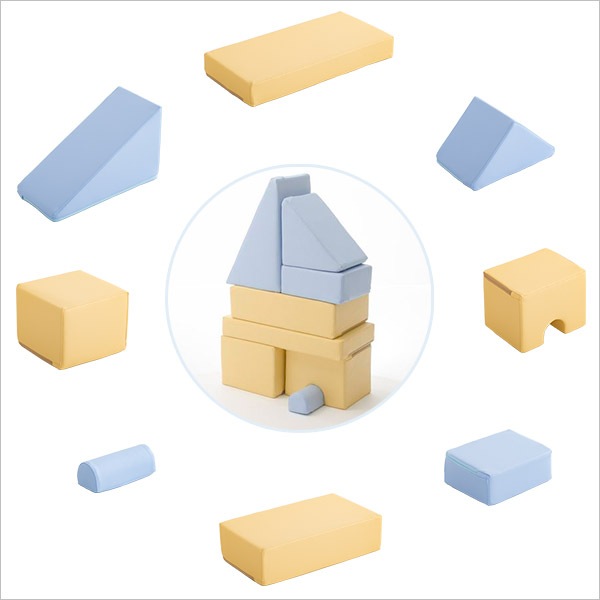 積み木クッションBLOCCHI－ブロッチ－ 8個セットおもちゃ 積み木 知育 クッション キッズ用品