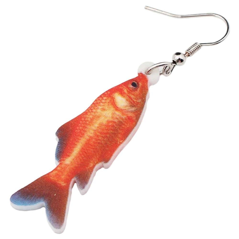 金魚 リアルステンレスピアス 1個販売 g ゲージ 熱帯魚 魚 ゴールデンフィッシュ 祭り 浴衣 可愛い 人気 おもしろ オモシロ ユニーク メンズ レディース Shk S xx