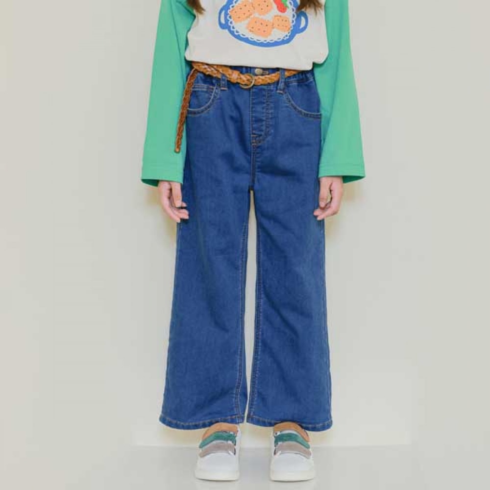 アイラブジェイ G. J844_高級パンツ デニムワイドパンツ JUFPT16