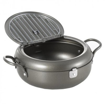 他サイト： 天壱 フタ付天ぷら鍋 22cm SJ2135の商品画像