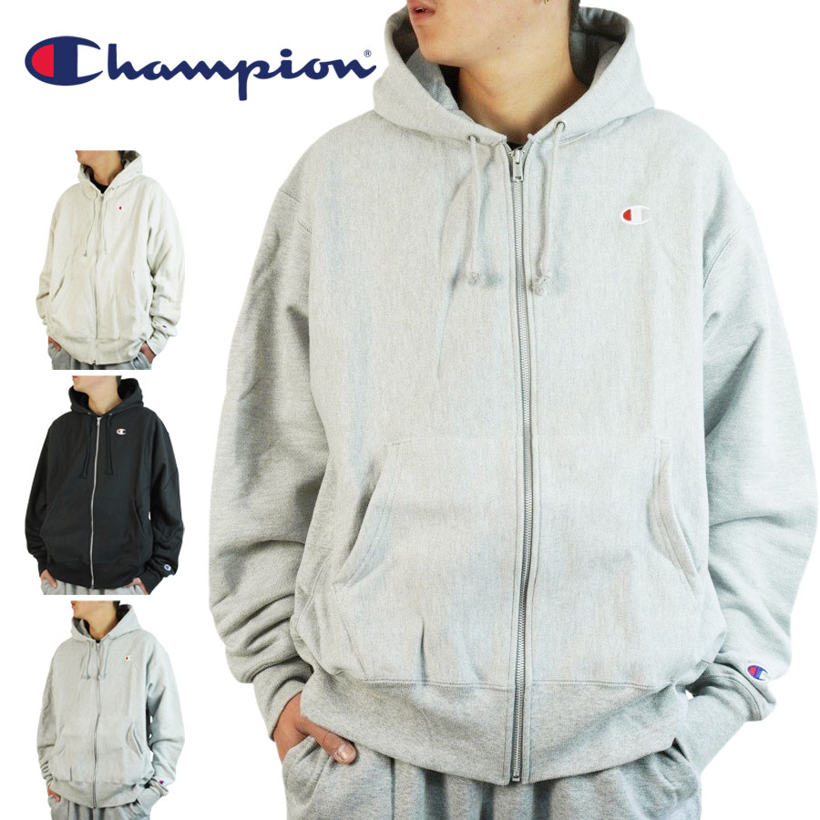 チャンピオン CHAMPIONメンズ パーカーGF69 RW FULLZIP PARKAフルジップパーカーGREY HEATHER(グレーヘザー) OATMEA