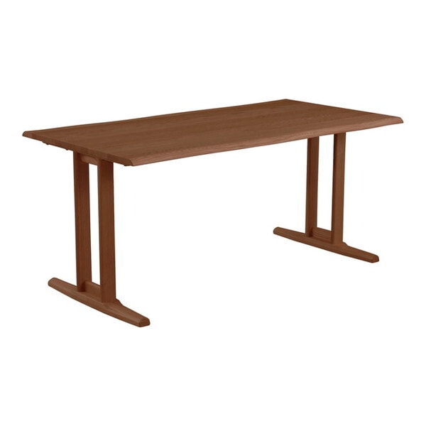 筑波産商 YUME2 165x95 耳付き テーブルT 2本脚 BR メーカー直送