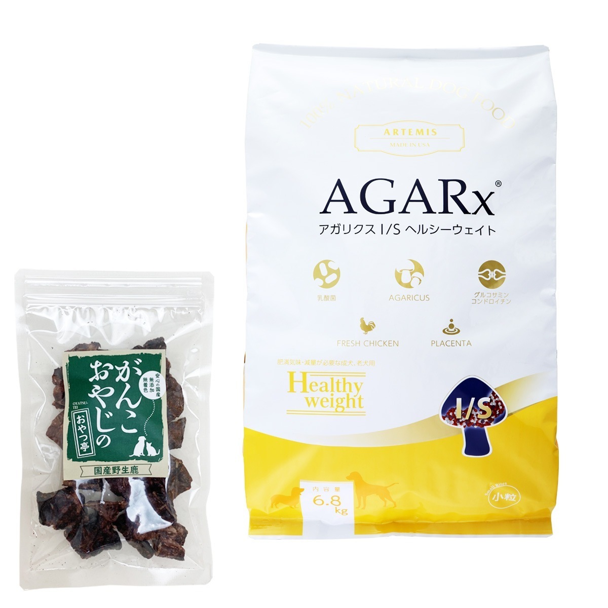 アガリクス I/S ヘルシーウエイト 小粒 6.8kg【国産鹿ラング15g付き】