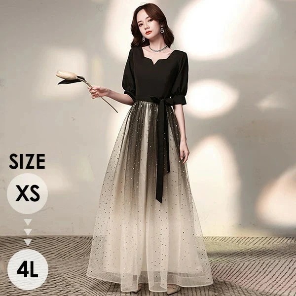 おすすめランキングドレス 大人 ピアノ 発表会 演奏会用ドレス ロングドレス 演奏会 イブニングドレス 結婚式 母親 ピアノ発表会 中学生 パーティードレス 発表会ドレス ミモレ丈 袖付き 高校生 大