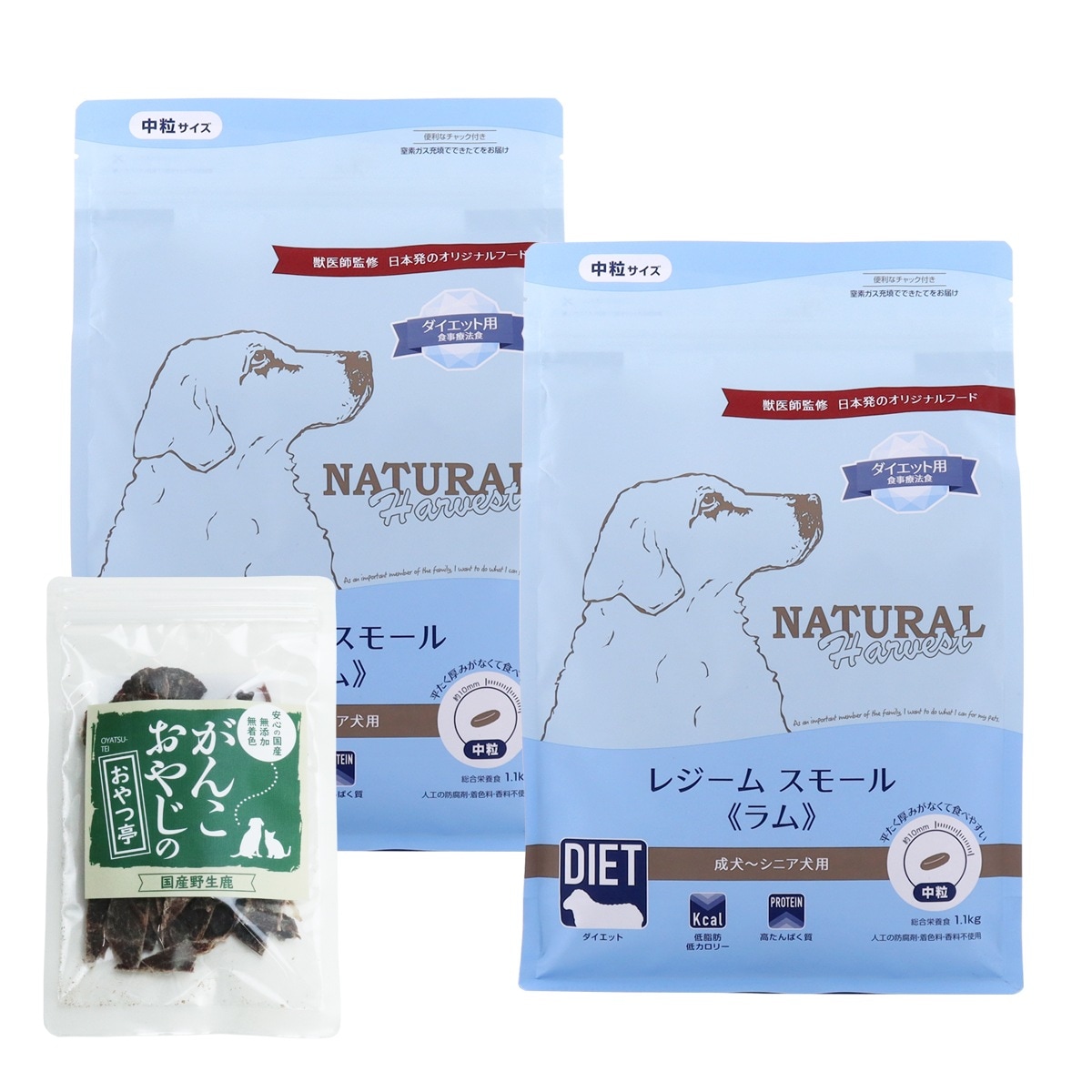 レジームスモール ラム 1.1kg×2袋【国産鹿肉ジャーキー(お試しサイズ)付き】 5,808円