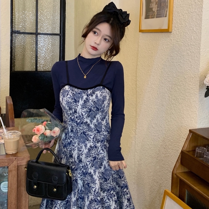 ワンピース プルオーバー キャミソールワンピース ミモレ丈 袖なし ノースリーブ スクエアネック フレア Aライン ハイウエスト かわいい 大人可愛い 大人 上品 おしゃれ 大人女子 こなれ感