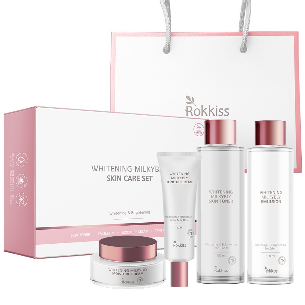 ロッキースWhitening ミルキーブリスキンケア4種セット+ショッピングバッグ 5,194円
