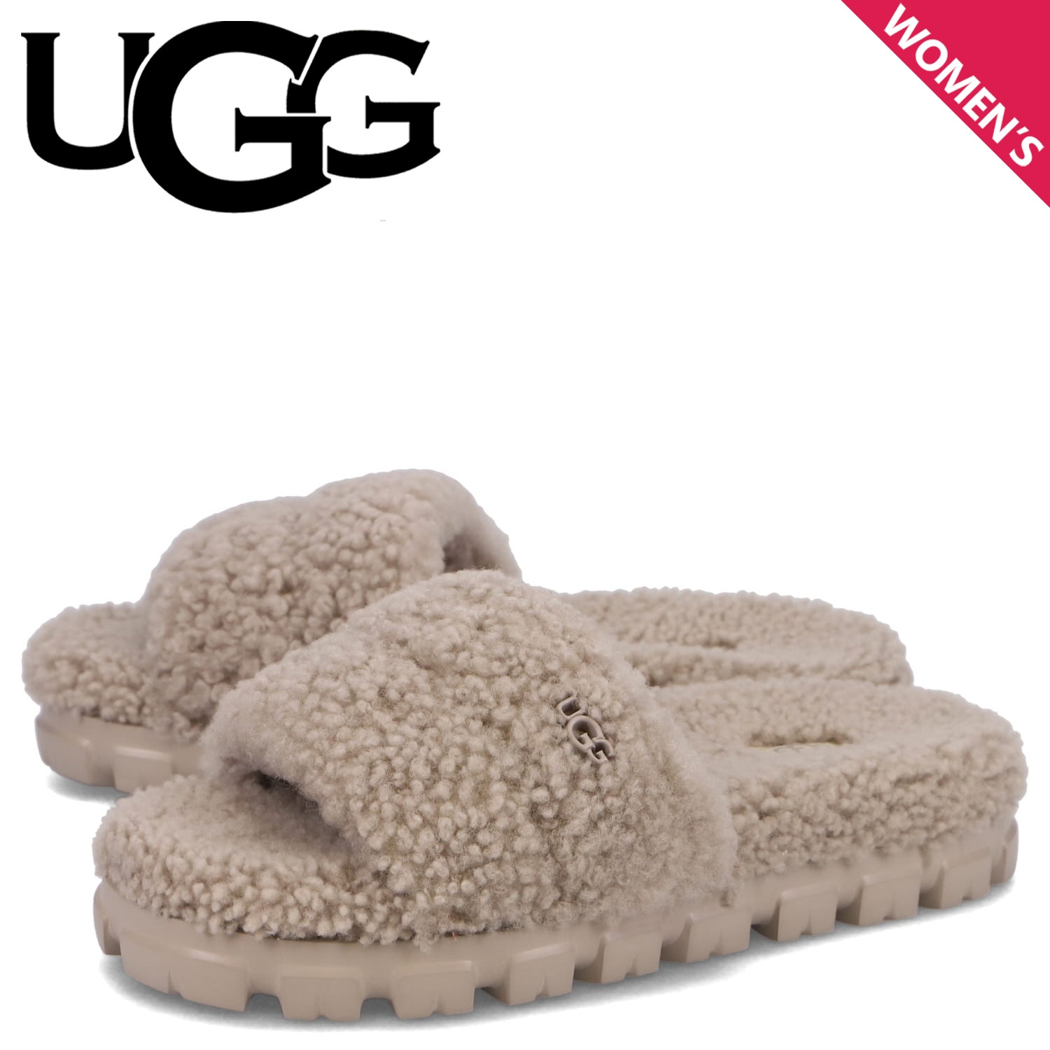 サンダル スライドサンダル ボア コゼッタ カーリー レディース ベージュ 1130838