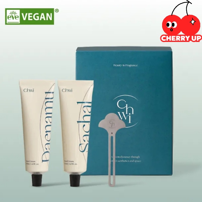 【Chwi チューブリンガー付き】 ビーガンハンドクリーム 50ml デュオギフトセットchwi, チュイ, 韓国コスメ, セット, 保湿, プレゼント, 人気, ハンドケア, ペアセット, 香り, 6,824円