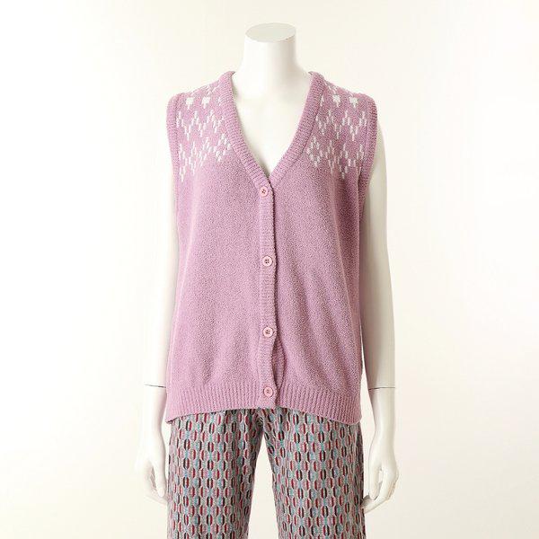 女性ノルディック柄セーターベスト (WPA556W)_s