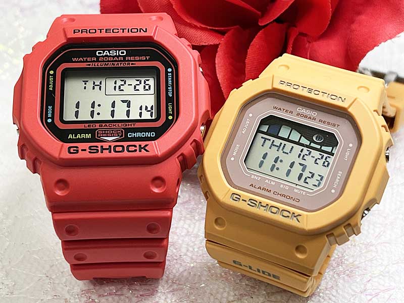 電池式 恋人たちのGショック ペアウオッチ G-SHOCK BABY-G ペア腕時計 カシオ 2本セット DW-5600EP-4JFGLX-S5600-4JFデジタル 人気 婚約　夫婦 高級　クリ 21,164円