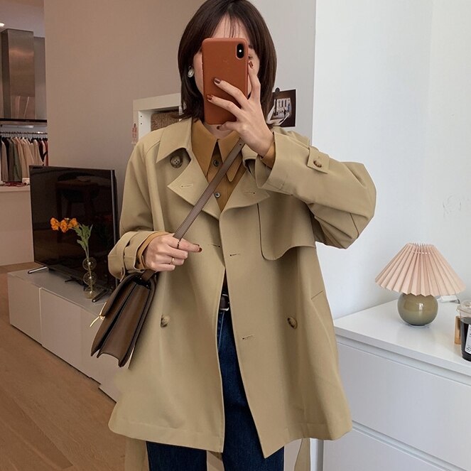 アウター　ジャケット　コート　ダウンコート トレンチコート アウターレディース　コートレディース 春アウター　秋アウター トレンチ　ショート丈　大人可愛い　韓国　キレイ目　カワイイ　大人　シンプル