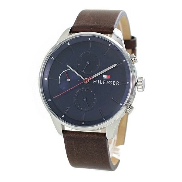 メンズ 腕時計 手表 トミーヒルフィガー 男性の 時計 オシャレ ブランド ギフト 贈り物 誕生日 記念日 レザー ウォッチ ネイビー ブラウン ポイント消化