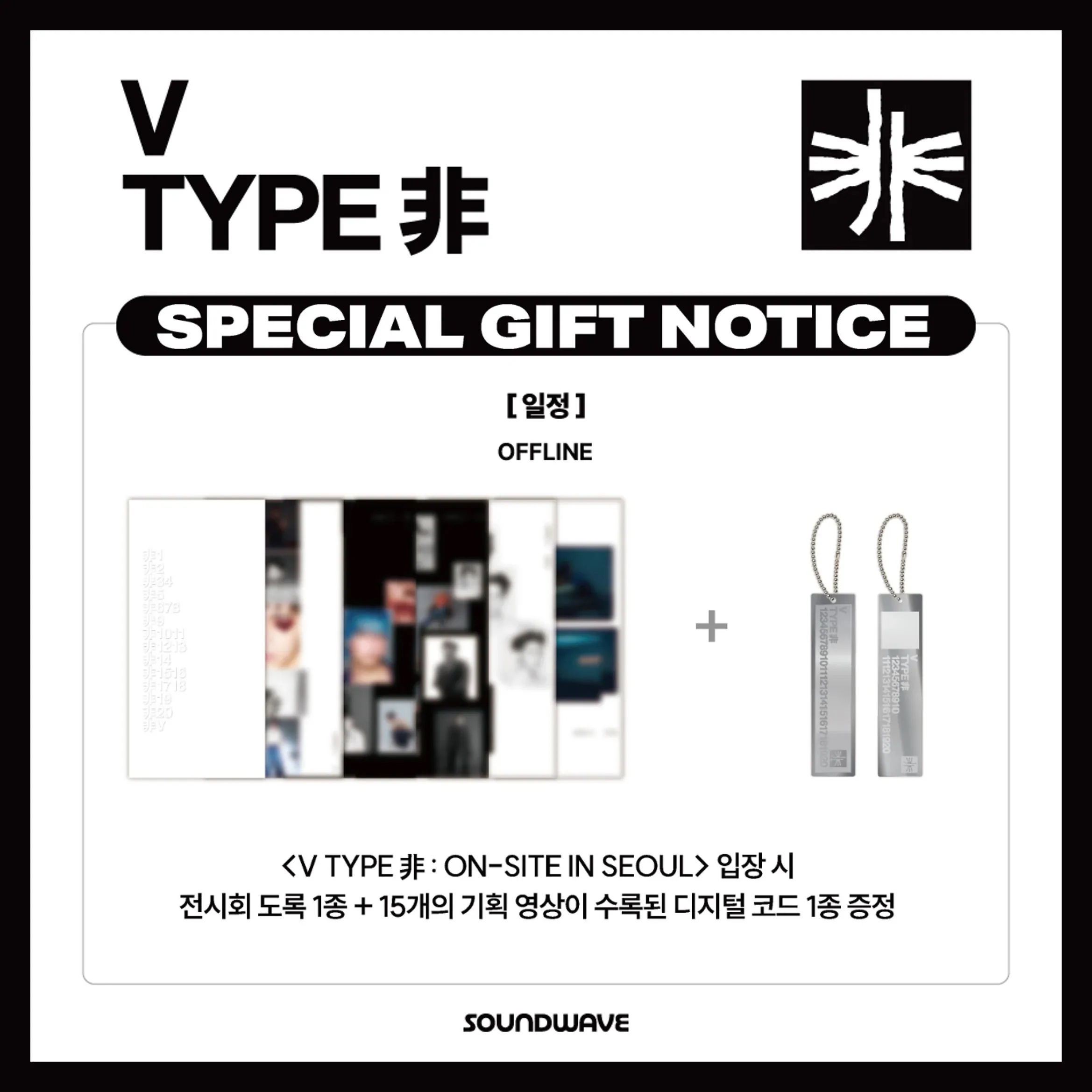 【国内発送】【公式】 BTS テテ テヒョン V 【 特典展示会図録 + 映像デジタルコード 】 V TYPE 非 : ON-SITE IN SEOUL 韓国展示会 会場限定特典 exhibition