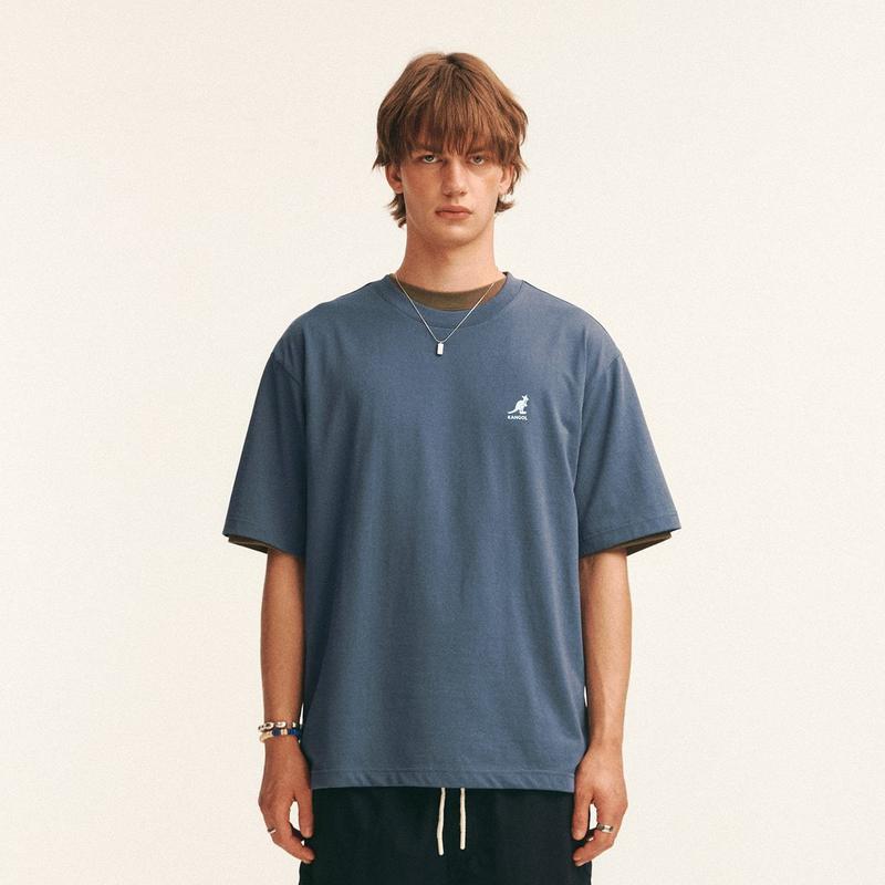 サンセットカンガルー半袖Tシャツ2802チャコール