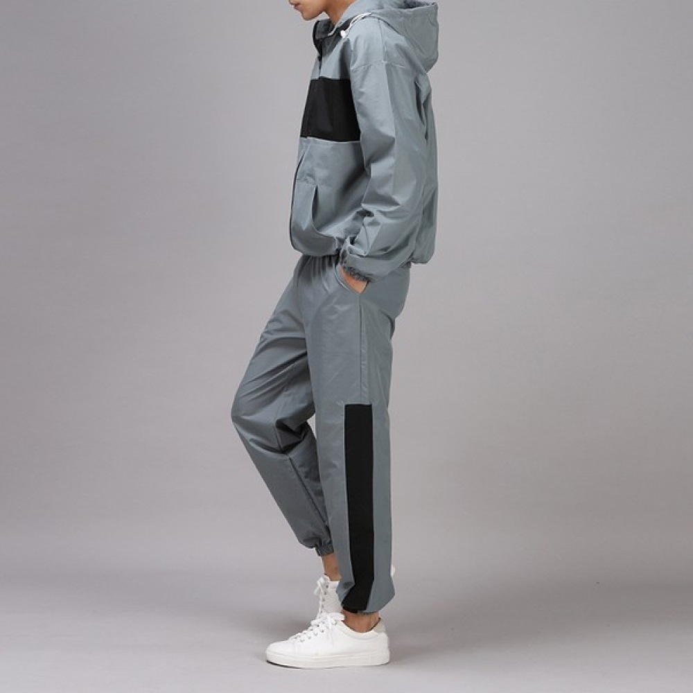 (Juans) オーバーフィットタスランミドルカラーアノラックジョガーセット BNBP3550