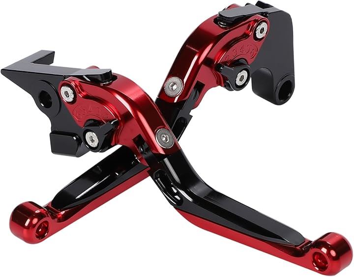ブレーキ クラッチ レバー セット Yamaha FZ07 MT07 FJ-09 MT09 Tracer FZ10 MT10 / FZ-09 SR 14-19/ 2019/ FZ8(赤)