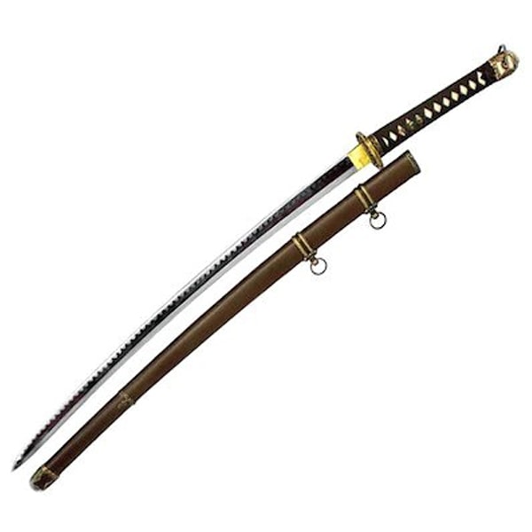 模造刀 軍刀 GN-13 村田刀 陸軍大刀 軍茶柄 軍茶木鞘 尾形刀剣 103cm コスプレ　日本刀　レプリカ