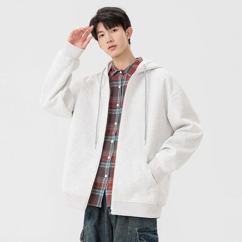 マウンテンパーカー メンズファッション アメリカのカーディガンジッパーフードされたジャケットの男性と女性同じスポーツスウェットシャツカップルルーズカジュアル服