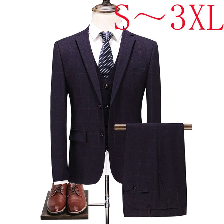 スリーピーススーツメンズ紳士服秋物 秋冬チェック柄スーツメンズ スリーピーススーツメンズダブルスーツメンズチェックグレーベスト付き 入学式 スリーピーススーツ3ピーススーツ大きいサイズ 男性男の子 10,389円