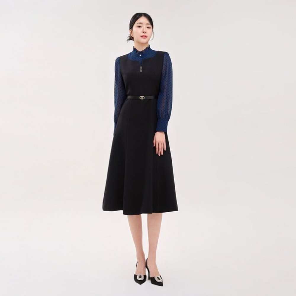 (ミニマム) ドットシースルーレイヤードワンピース MYCGWO8070 21,445円