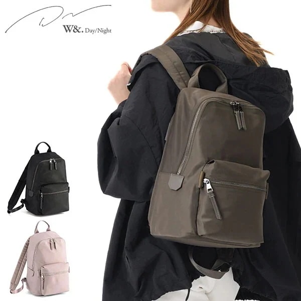 リュック レディース 小さめ おしゃれ 通勤 旅行 軽量 きれいめ 大人かわいい カジュアル ナイロン B5 12L Havn スリムリュック 15571 wsb