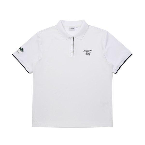 [マルボン公式] 機能性半袖ポロシャツ WHITE (MAN)