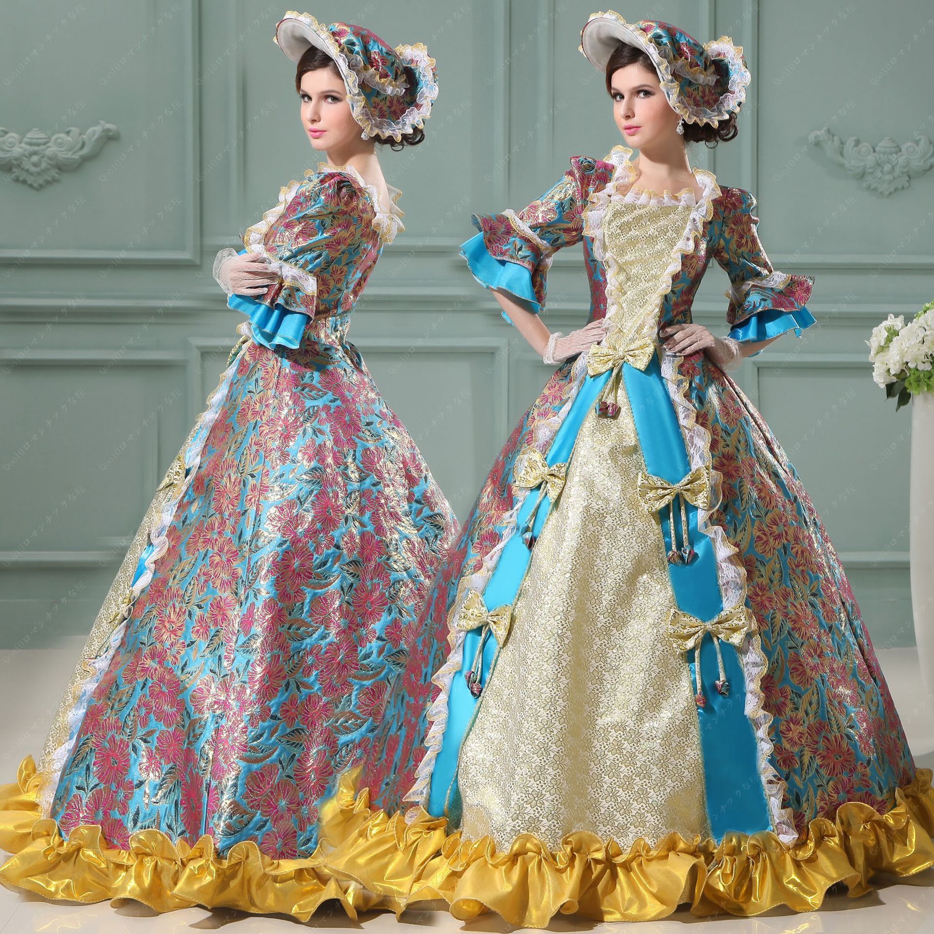 【新品追加】【最安値挑戦】 ヨーロッパ女史宮廷服ヨーロッパ式英皇宮廷服舞台演劇写真ショー舞踊公演服ドレス【帽子を贈る】-23