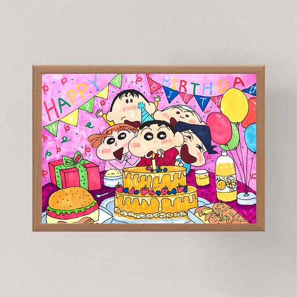 クレヨンしんちゃん ポスター フレーム付き Amazon.co.jp: アートパネル クレヨンしんちゃん ポスター