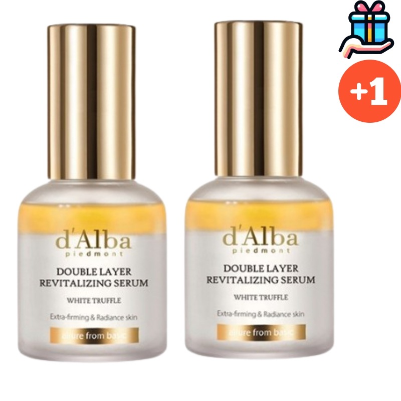 [Q10BEST 1 + 1] ホワイト トリュフ ダブル レイヤー リバイタライジング セラム 30ml+30ml 総 60ml シワ 水分 光彩 スキンケアセット 100時間 保湿