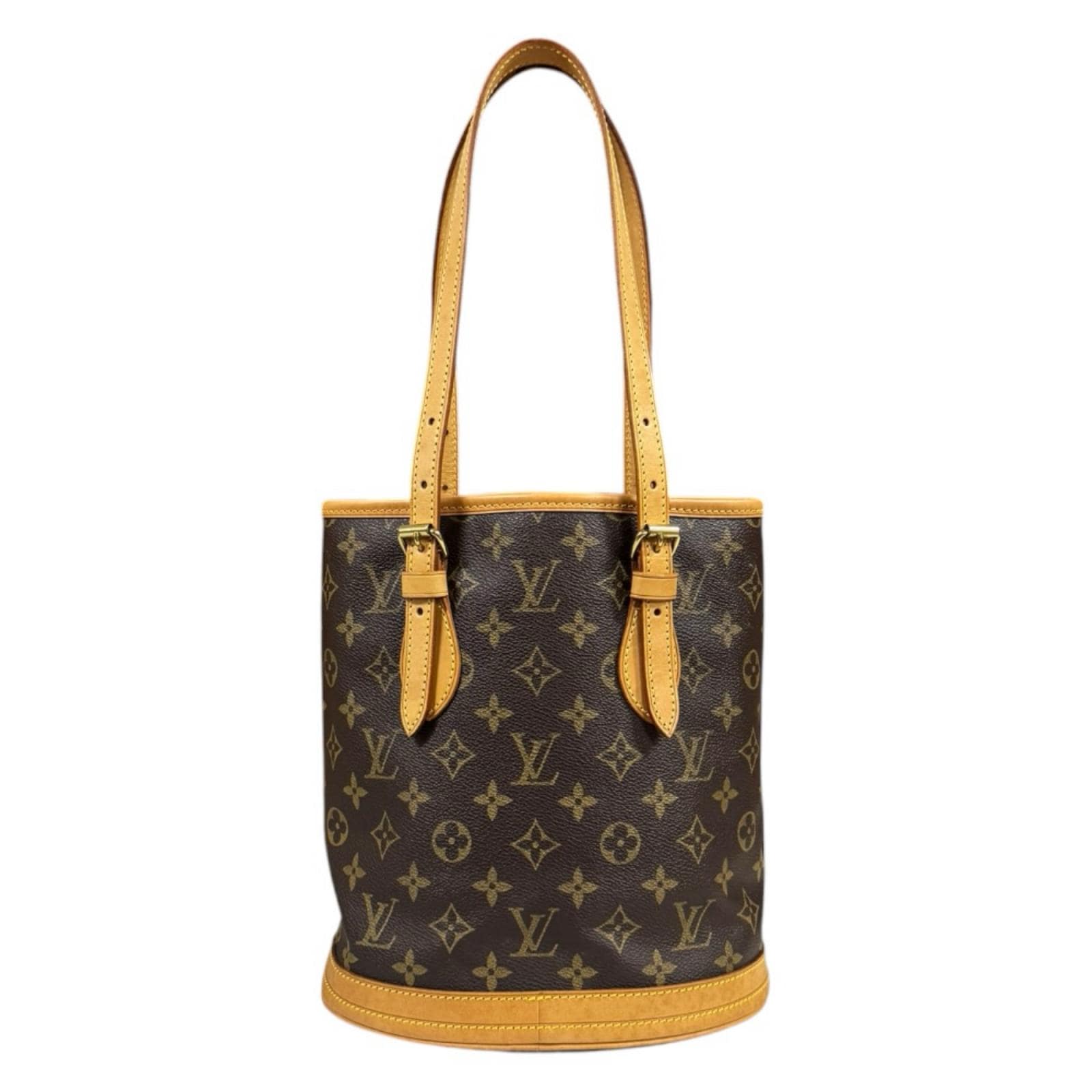 ルイヴィトン バケットPM モノグラム ハンドバッグ モノグラムキャンバス M42238 ブラウン LOUIS VUITTON 中古