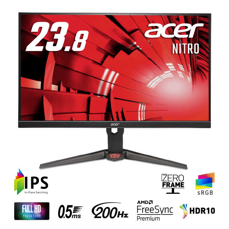 ACER エイサー　NITRO/23.8/IPS/1920x1080/200/1ms/P対 ［23.8型 /フルHD(1920×1080) /ワイド］　XV240YX1bmiiprx 20,160円