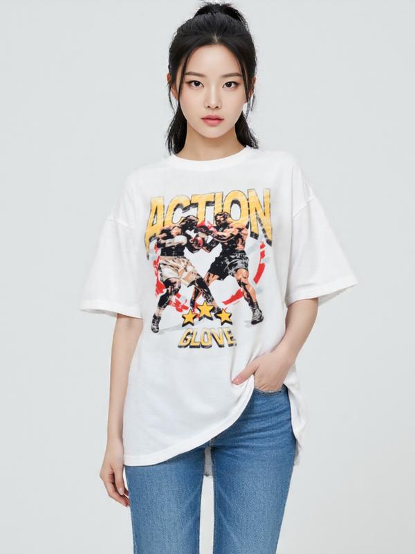 高密度アクション半袖タグ ホワイト