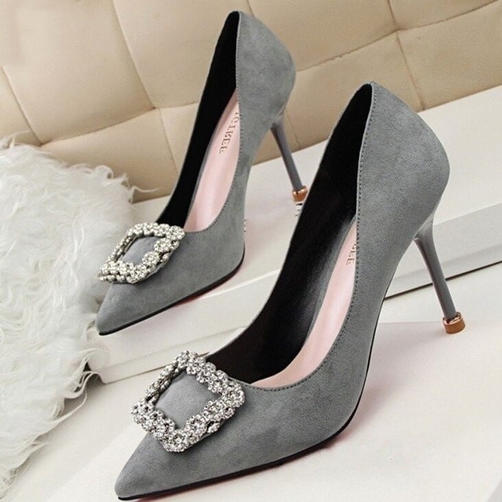 パンプス ハイヒール シューズ 細ヒール ポインテッドトゥ ピンヒール 婦人靴 レディースハイヒー