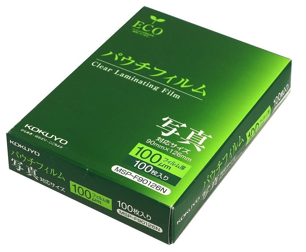 （まとめ買い）ラミネートフィルム パウチフィルム 100ミクロン 写真サイズ 100枚 MSP-F90126N [x3]