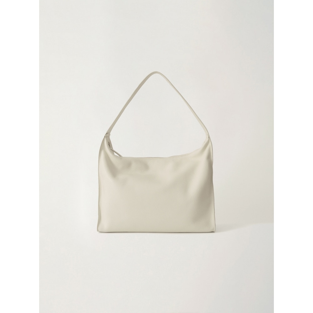 何も書かれていないピビレザーショルダーバッグ (塩)