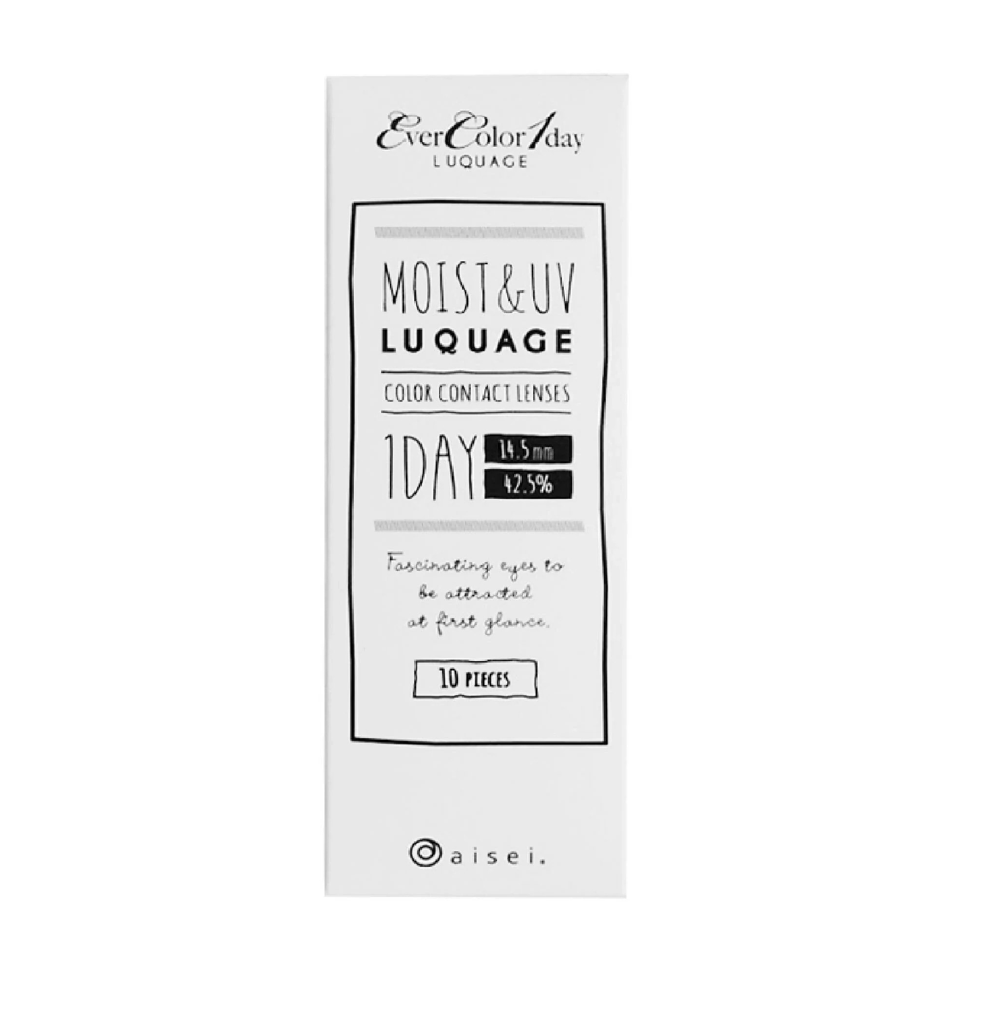 カラコン ワンデー エバーカラーワンデー ルクアージュ 【4箱セット】 1箱10枚入り 送料無料 エバーカラー ナチュラル 1day 度あり 度なし 度入り 5,562円