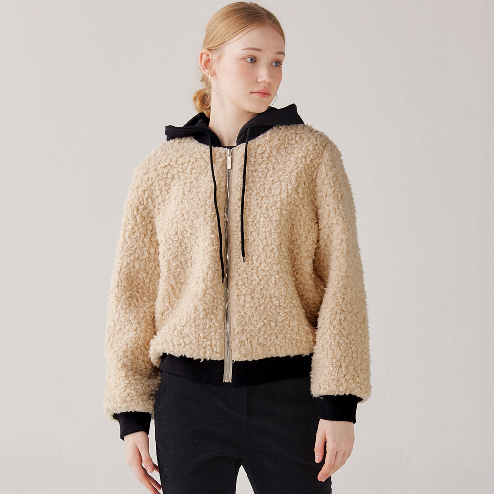 FAKEFUR FLEECE CINDY JACKET(2 COLOR)