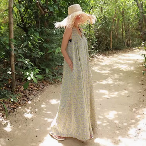 オールインワン レディース 袖なし ノースリーブ 襟なし ワイド フレア フェミニン 異国風 かわいい 大人可愛い きれいめ カジュアル 上品 おしゃれ レトロ アジアン こなれ感 ラフ ガーリー