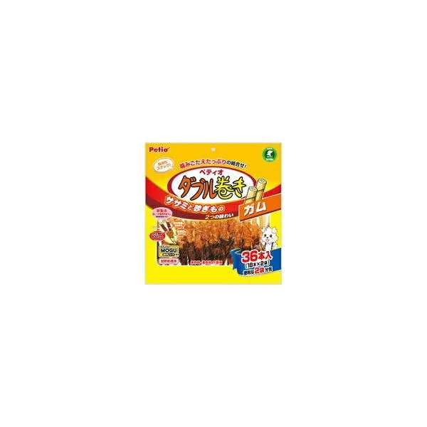 【1ケース】【お取り寄せ対象品】ペティオ ササミ+チキンガムMOGU砂ぎもハード ダブル巻き ガム 36本入[ヤマヒサペットケア事業部 Petio(ペティオ)] *20個