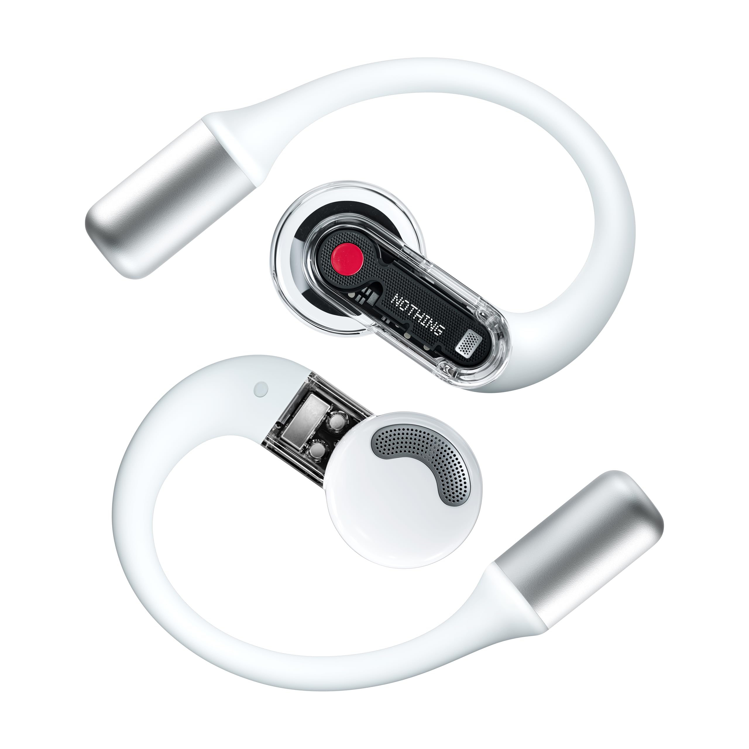 【VGP 2025 受賞】Nothing Ear (open) オープンイヤーヘッドホン イヤーフック付きイヤホン BT 5.3 クリアボイステクノロジー マイク2個付き 急速充電 iPhone&An